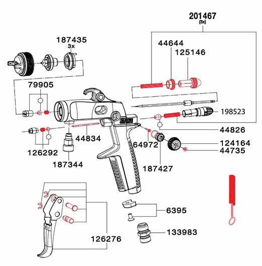 SATAminijet 1000 K Ersatzteile