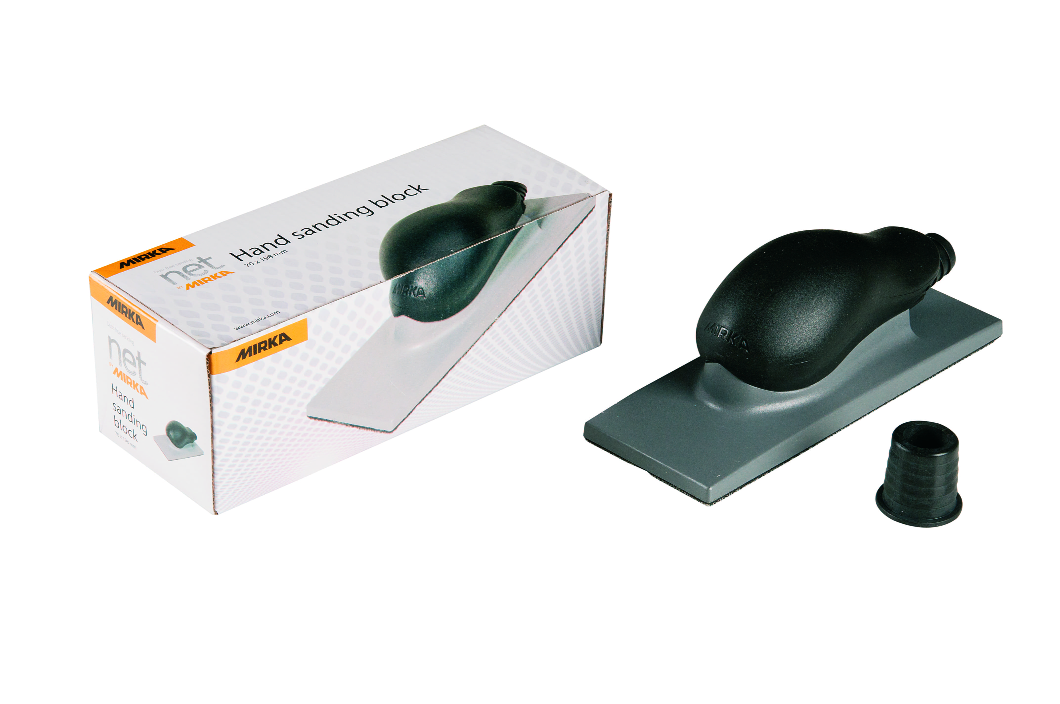 Mirka Handblock 70x198mm Grip 22L+3 Streifen P120 Grau