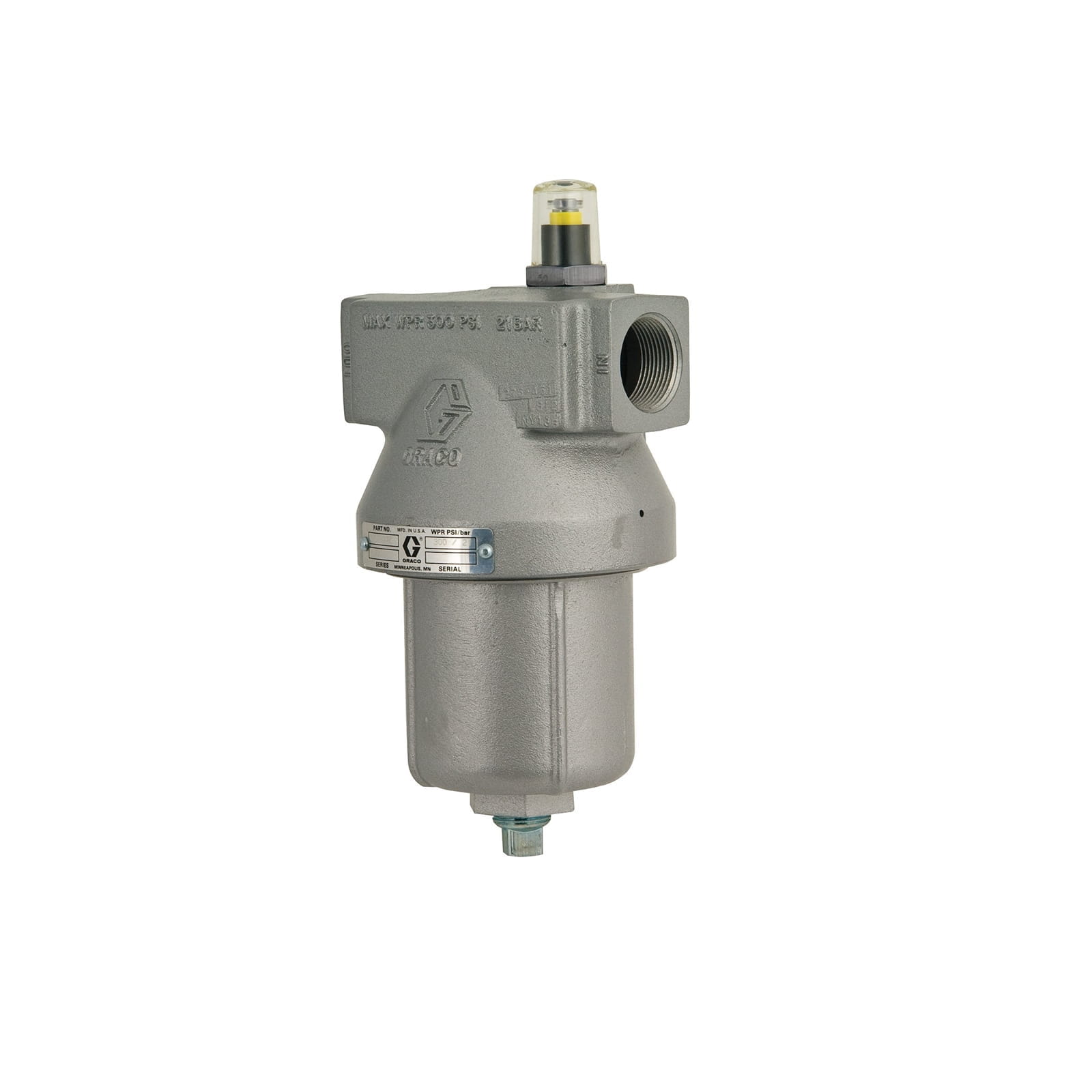 Niederdruck-Red-Alert-Filter, 75,7 lpm (20 gpm), Maschenweitenelement 30 (590 micron), 3/4 npt