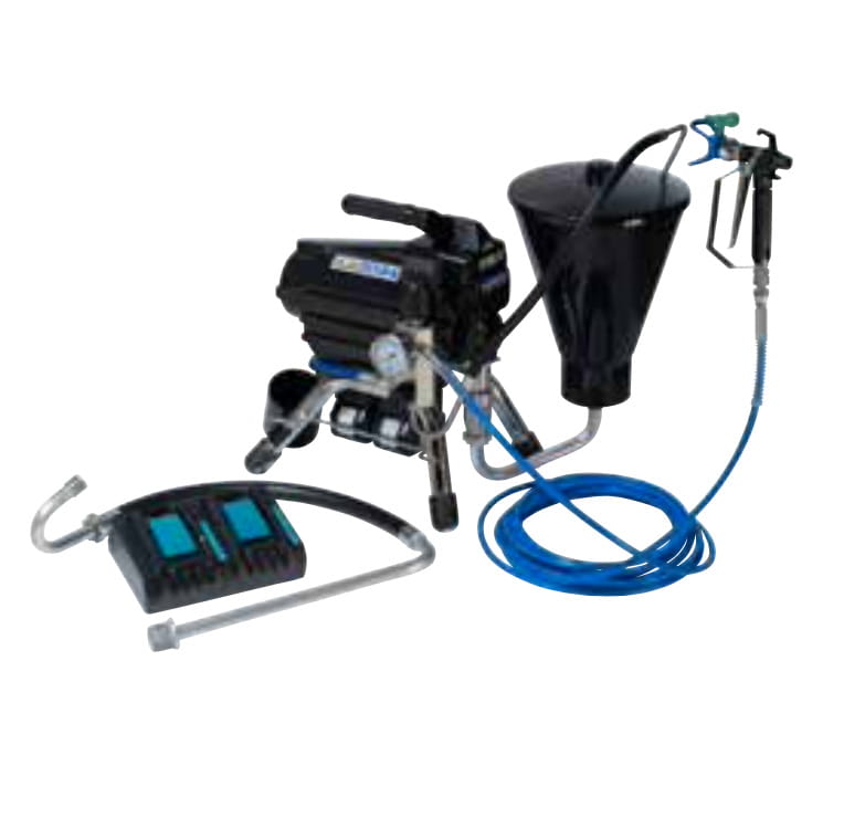 Maspra SprayPack Airless BS20 auf Tragegestell - Flexibles Ansaugsystem 5 Ltr - Batteriebetriebene Spritzgeräte