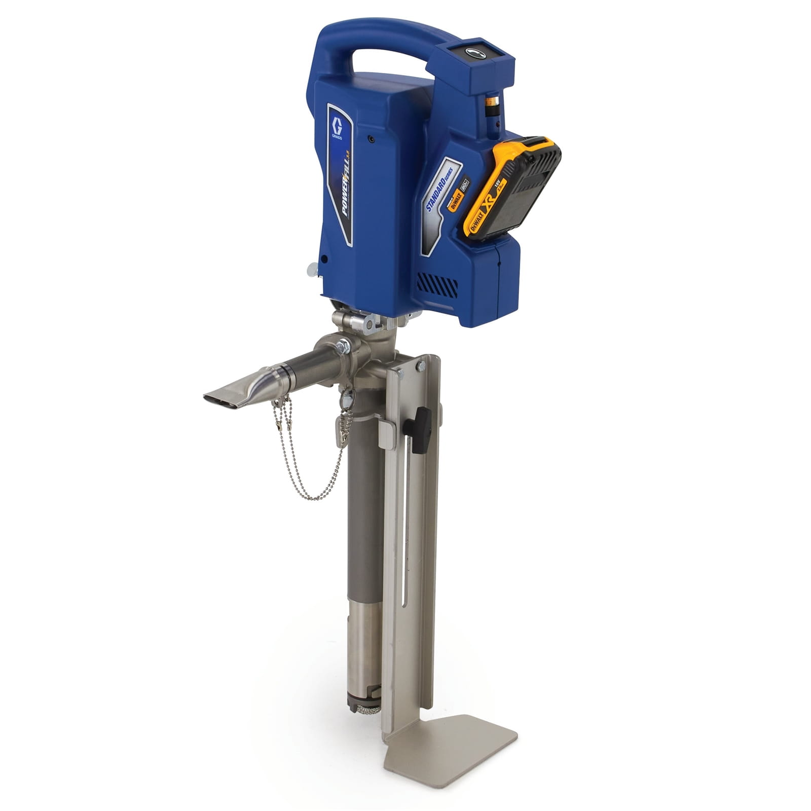 Bomba de llenado PowerFill 3.5 de la serie estándar para construcción en seco, 230 V, con funcionamiento por batería.