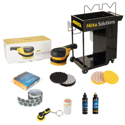 Mirka POLAROS-Pakete Finish + Schleifen + Trolley