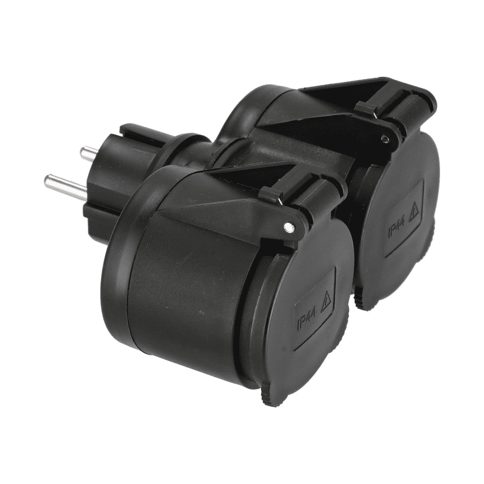 Mirka - Maschinen | Zubehör für Maschinen | Mirka 2er elektr. Adapter 230V EU, IP44 x1  Pack