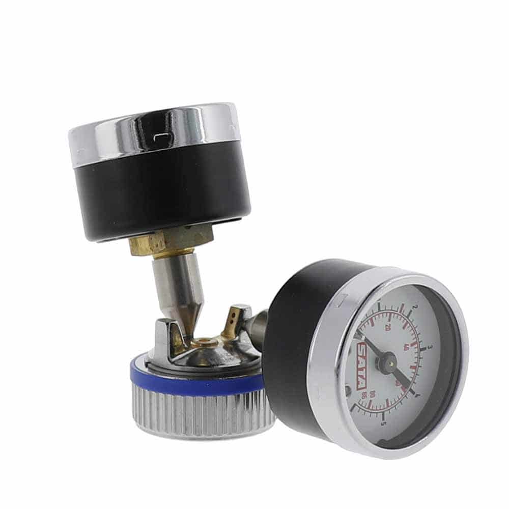 Prüfluftdüse 1,4 - 1,6 mit 2 Manometern, kpl. [für SATAminijet 4400 B RP SR]