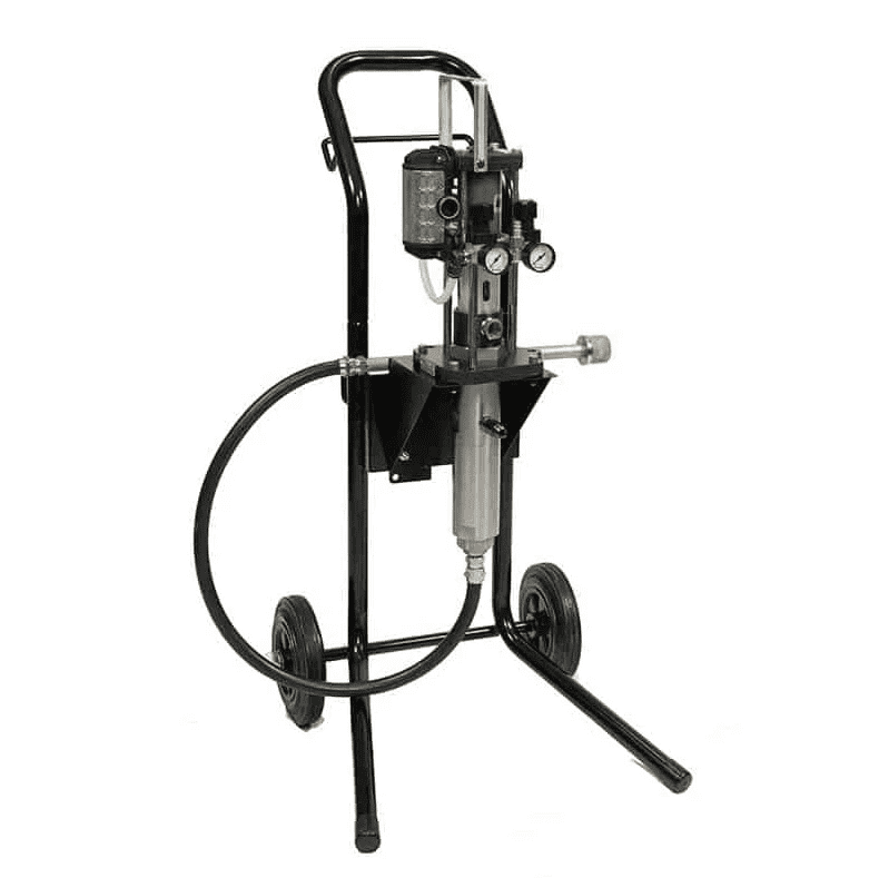 Binks MXL1231PU, trolley, AC gun & hose, airless and AirCombi pump packages