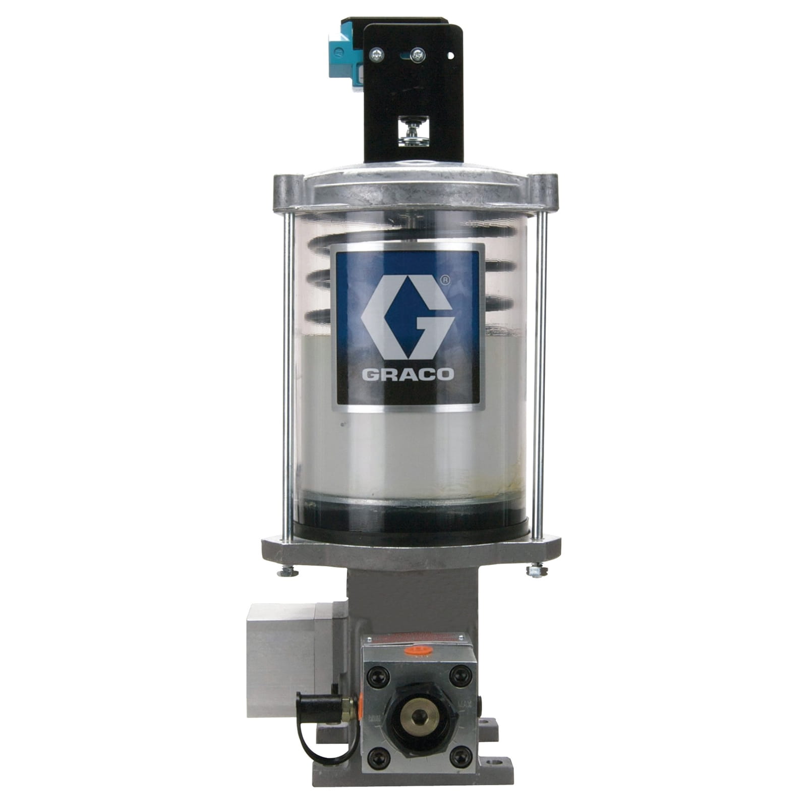 Pompe électrique Lube Master®, réservoir de graisse métallique de 5,44 kg (12 lb), montage au sol 60:1, 230/460 V, 1/2 HP, triphasé, 60 Hz, 1725 tr/min, LL