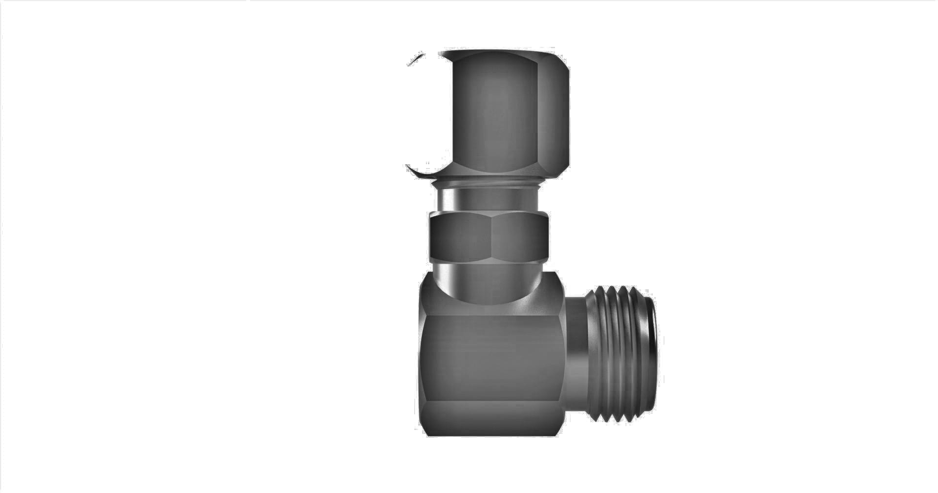 DEVILBISS ADAPTOR 3/8NPS(M) x 3/8TF 90°