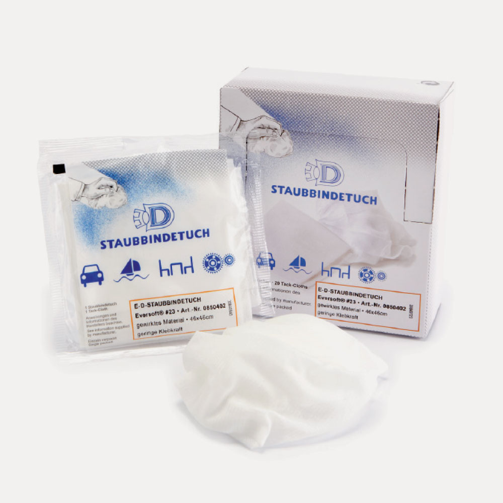 TÊTE PIVOTANTE E-D-CHIFFON ANTIPOUVOS Eversoft® #23 emballé individuellement, 46 cm x 46 cm. Plié à 11 cm x 13 cm - Chiffon en microfibres pour le nettoyage, l'entretien et le polissage