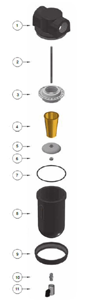 Elcometer 1½" Moisture Separator Assembly