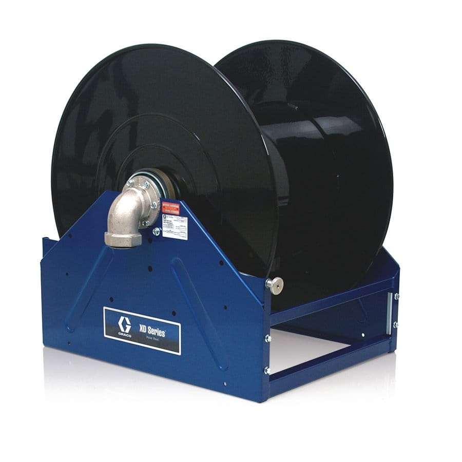XD80™, oil, 25 mm (1") inlet/outlet, without accessories (25 mm x 46 m (1" x 150') capacity), NPT, motorless reel, yellow