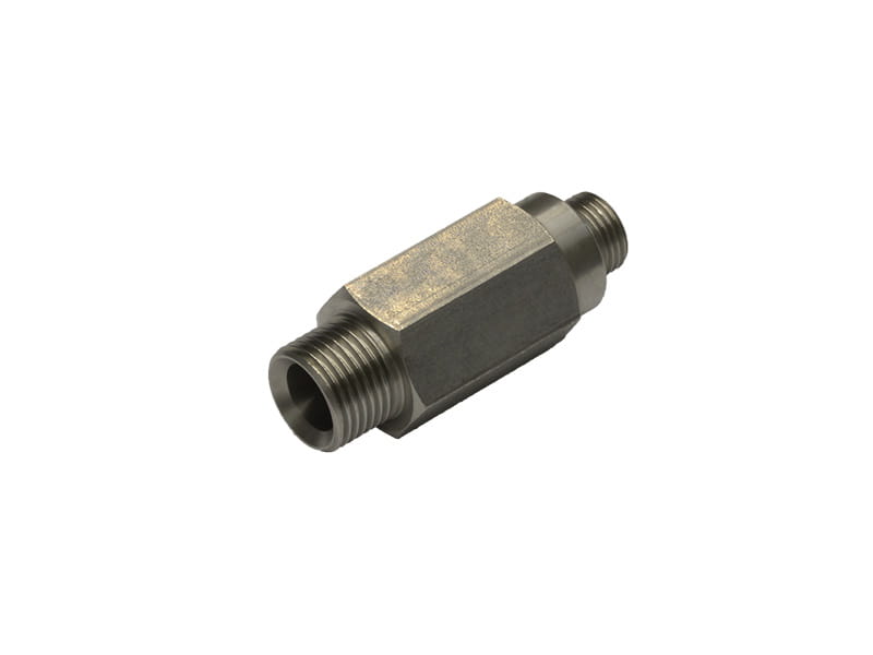 beschichtpunkt - Spare part check valve made of stainless steel AG16x1.5cm x AG1/2" 72.50mm 27mm