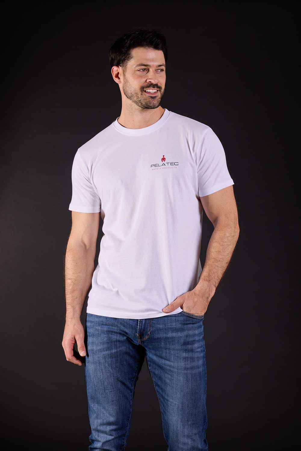 Pelatec Basic T-shirt / White | Professional protective clothing for paint finishers | Size M