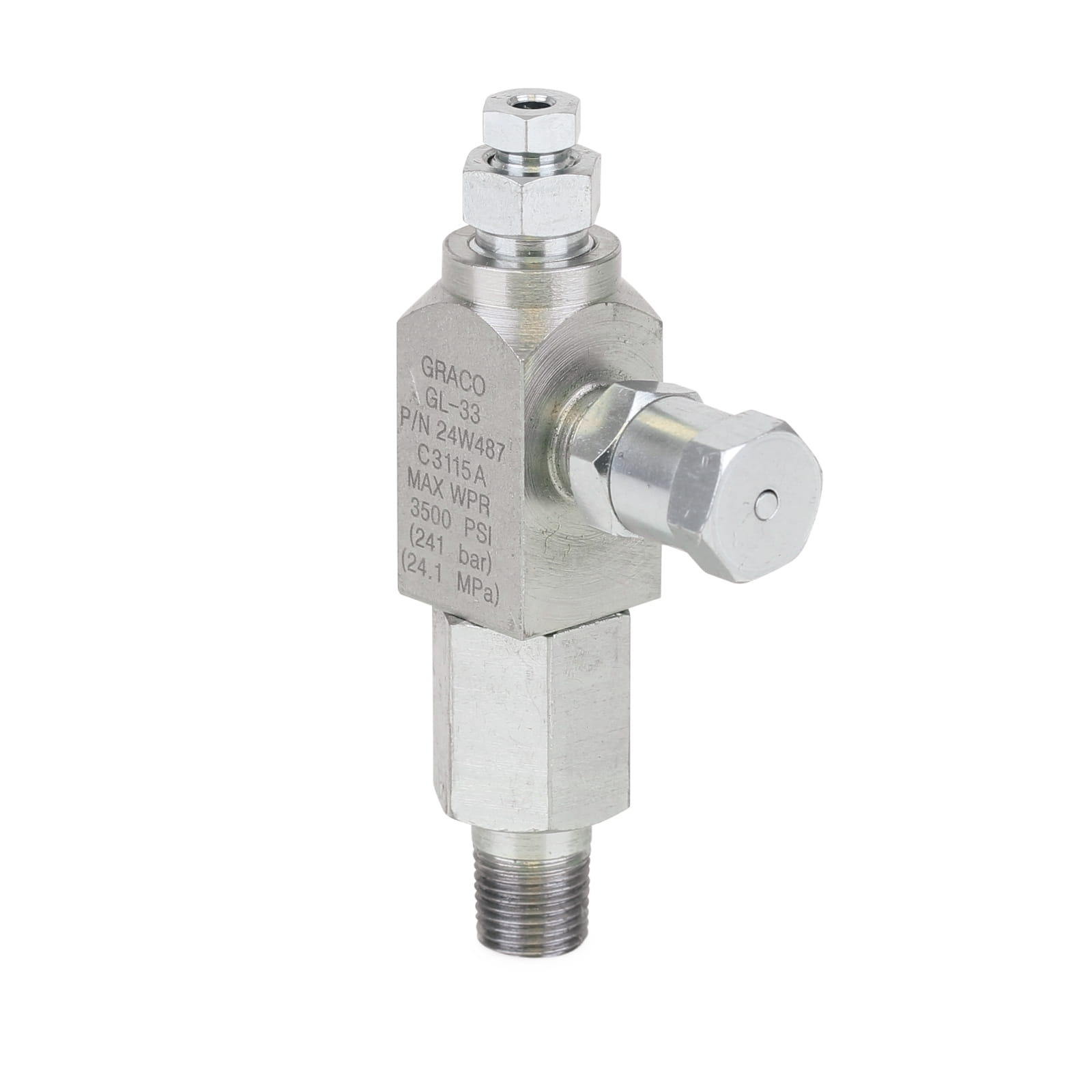 GL-42™ Sistema independiente de inyección de grasa, acero al carbono, 1/8 NPT x 1/8