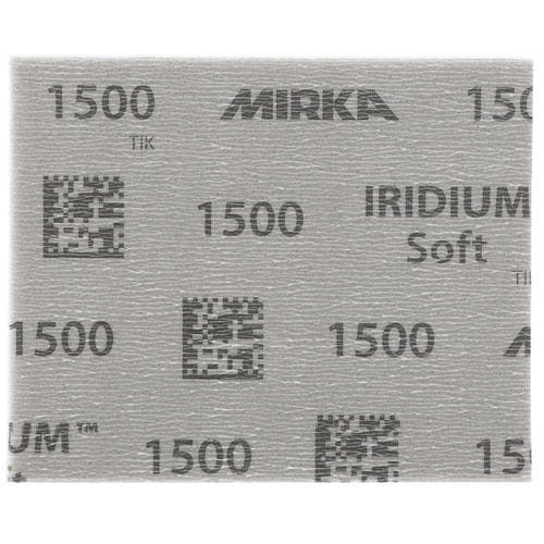 Mirka Iridium Soft 115 × 140 mm Grip P1500, 20/Stk. – Schaumstoff-Schleifmittel