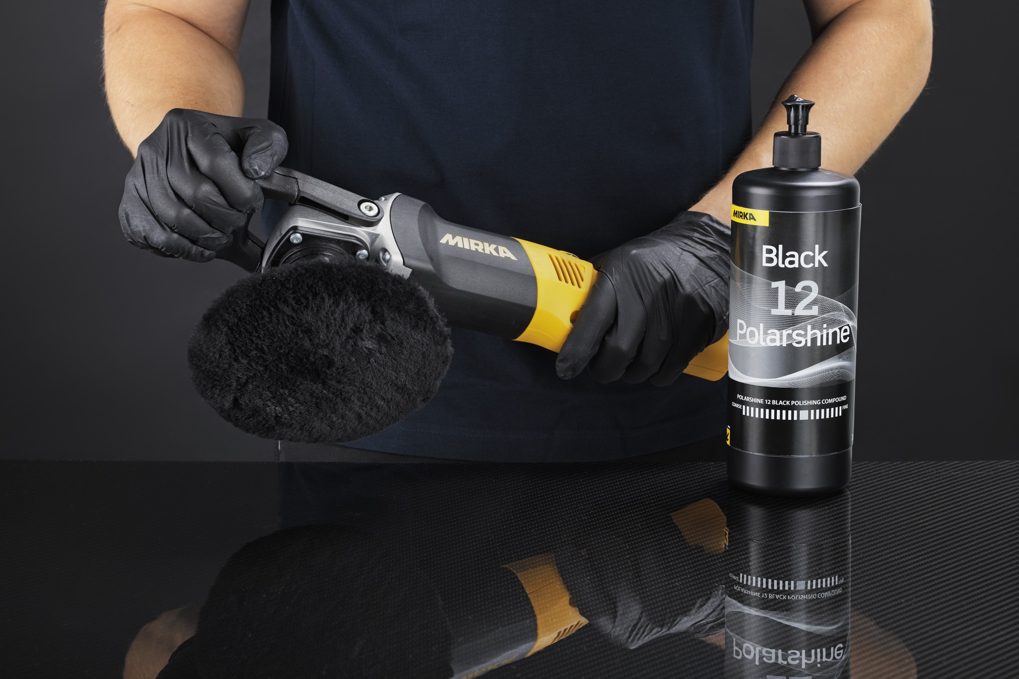 Mirka Polarshine 12 Black polish - 5L/1.32 gal