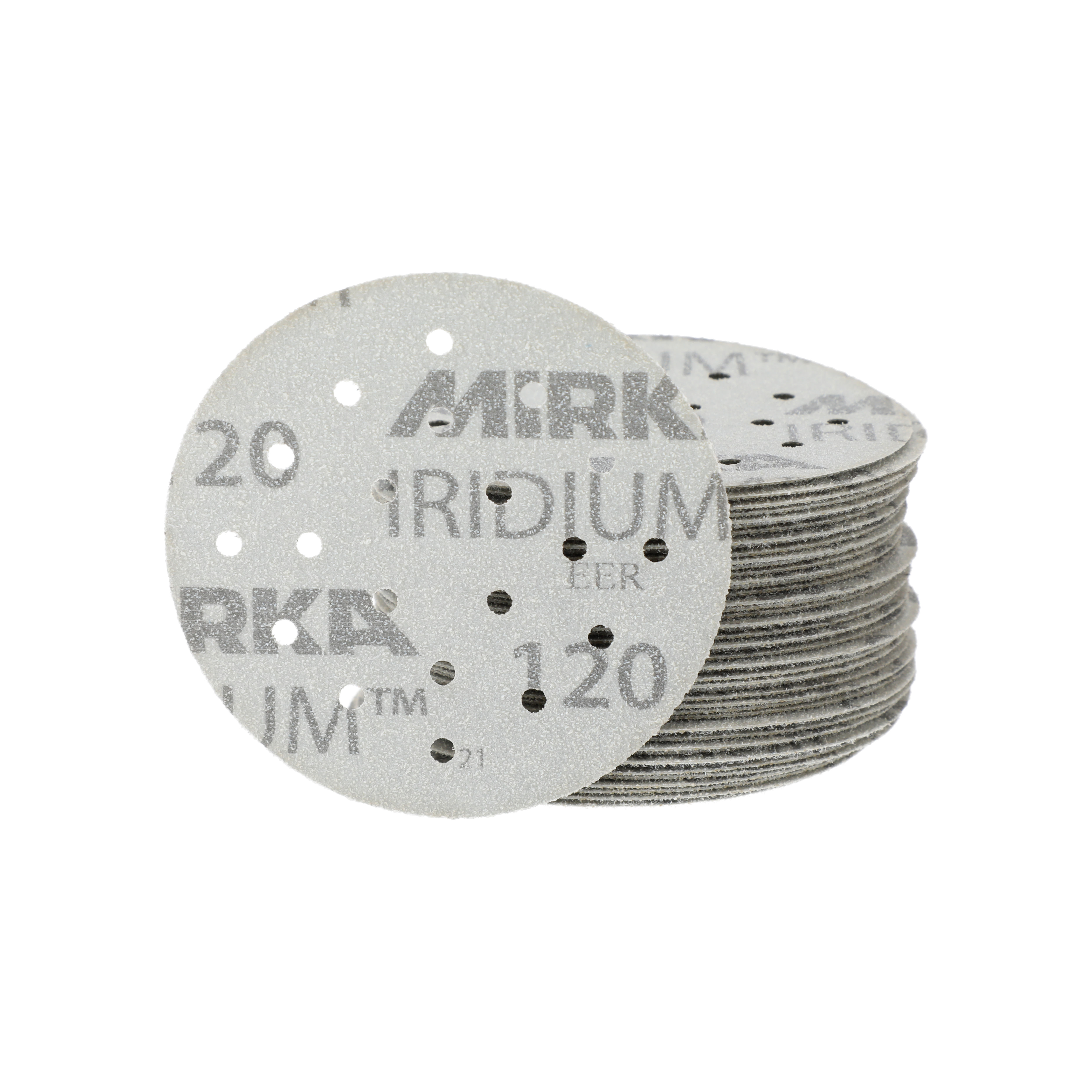 Mirka Iridium™ Ø 77 mm Grip 20-Loch – Körnung: 1500 – FI6JU05094