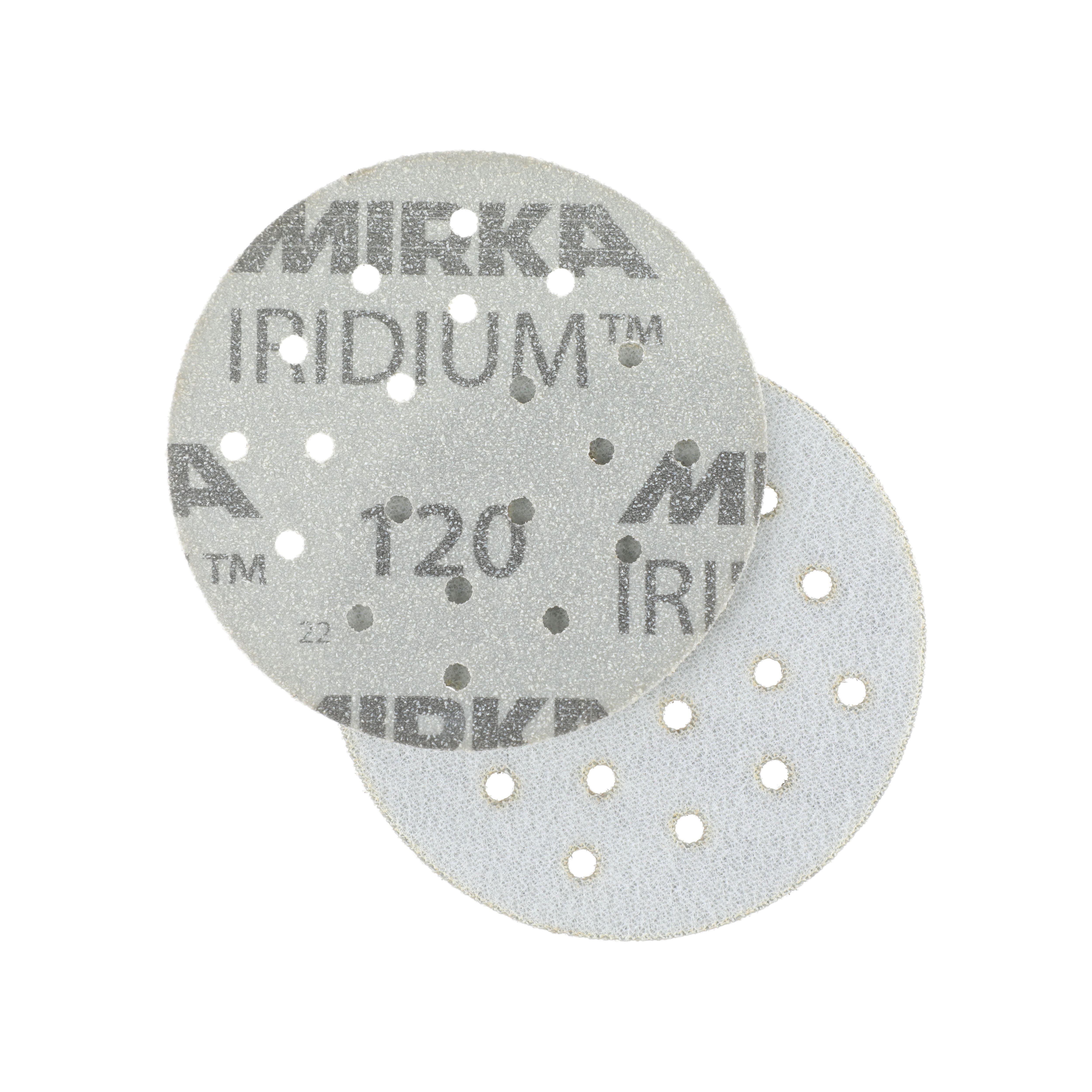 Mirka Iridium™ Ø 77 mm Grip 20-Loch – Körnung: 1500 – FI6JU05094