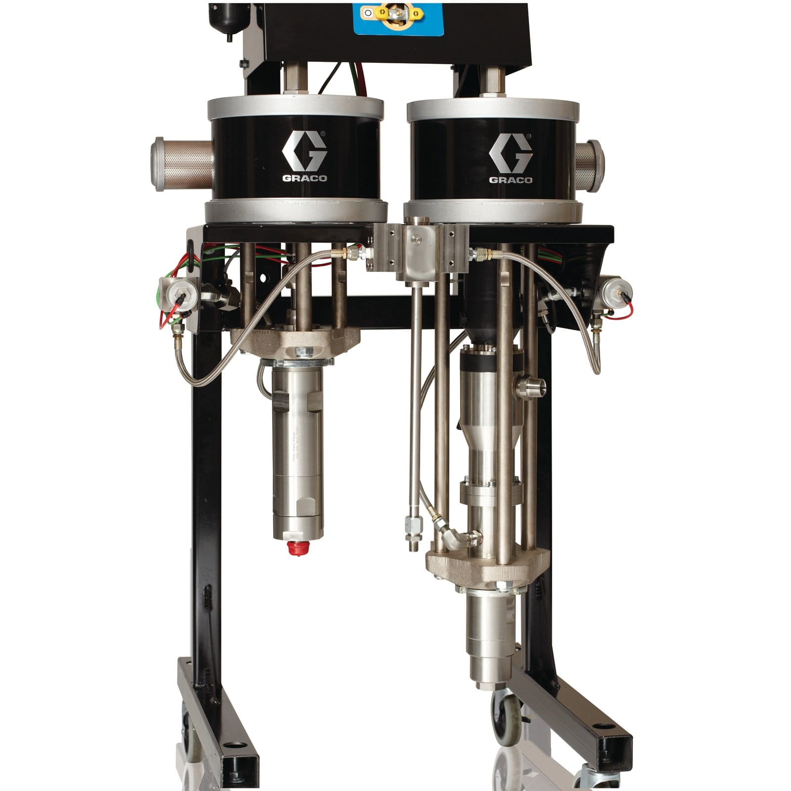 ProMix 2KE dosing unit, electric, air-assisted Merkur pumps 23:1, USB reporting system, for non-hazardous areas