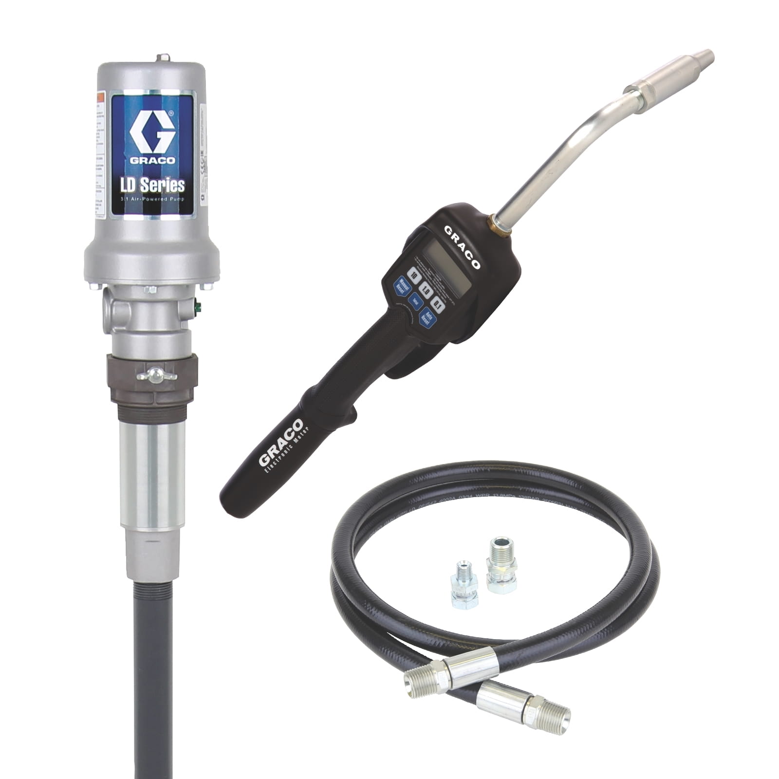 Serie LD 5:1 Sistema de bomba de aceite fijo - Medidor con opción de preselección