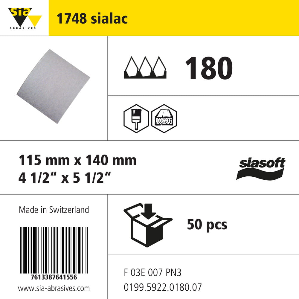 sia Abrasives 1748 sialac – siasoft Schleifpad – 180