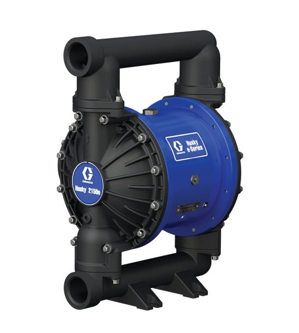 Shopbild Husky 2150e 51 mm (2“) elektrische Membranpumpe AL; Kein Motor, Endflansch BSP, AL-Mittelteil, Edelstahl-Sitz, PT-Kugel, PT-Membran