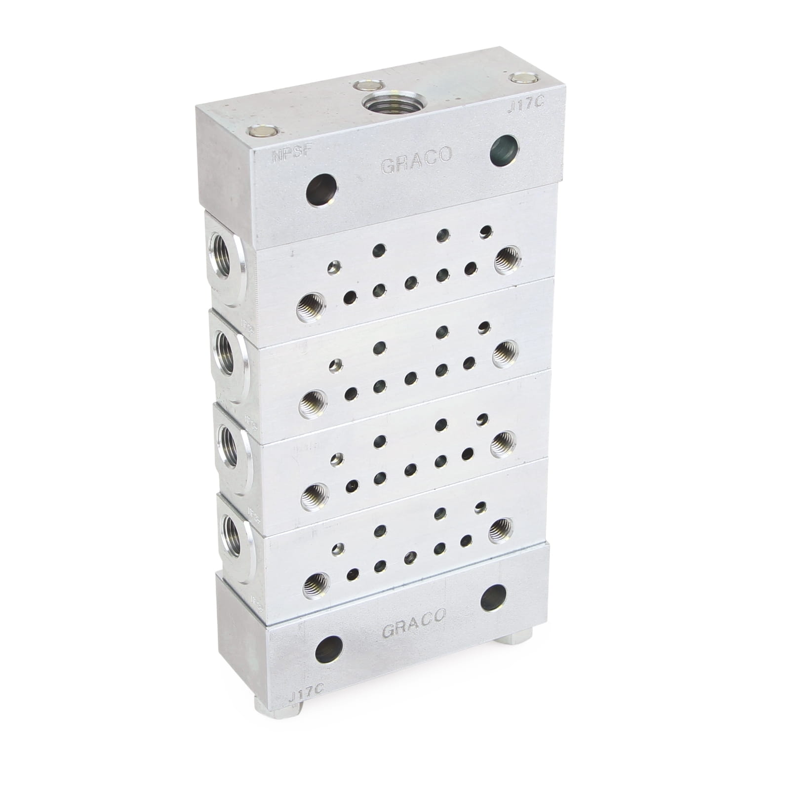 Trabon® MSP-Einleitungsverteiler - 4-teilige Grundplattenbaugruppen - NPSP