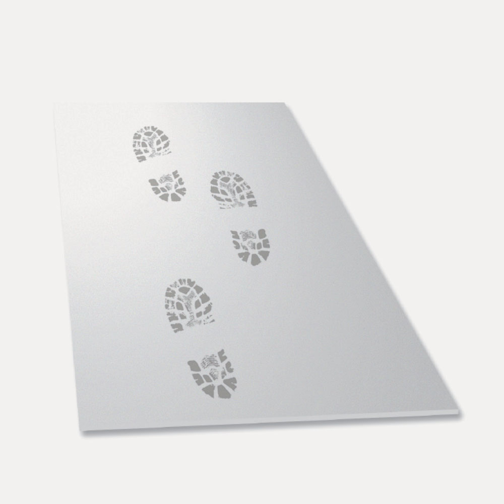 MATY SAMOPRZYLEPNE E-D 115 cm x 45 cm x 1,5 cm, białe – maty zatrzymujące kurz do wejść i stref roboczych