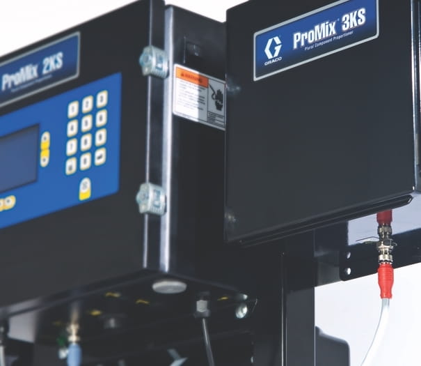 ProMix-3KS dosing device, 1/4-inch Coriolis volume counter, single colour