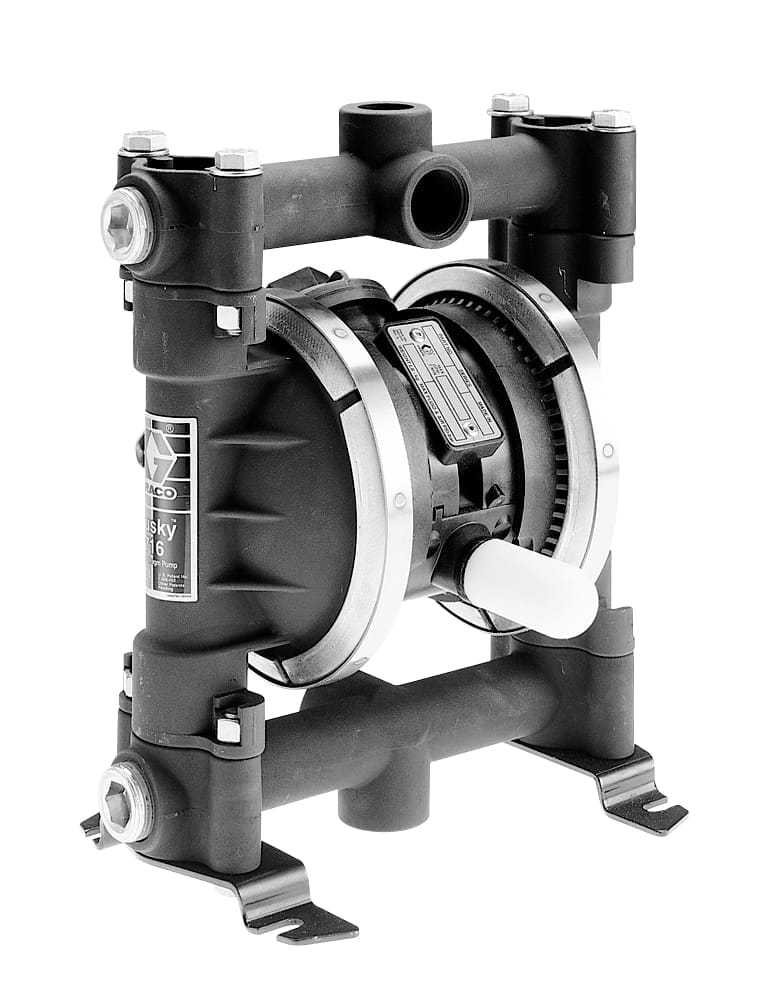 Husky 716 208 litri (55 gal.) Unità completa con pompa di alimentazione in acciaio inossidabile con sedi in acciaio inossidabile, sfere in PTFE, membrane in PTFE e tubi in acciaio inossidabile