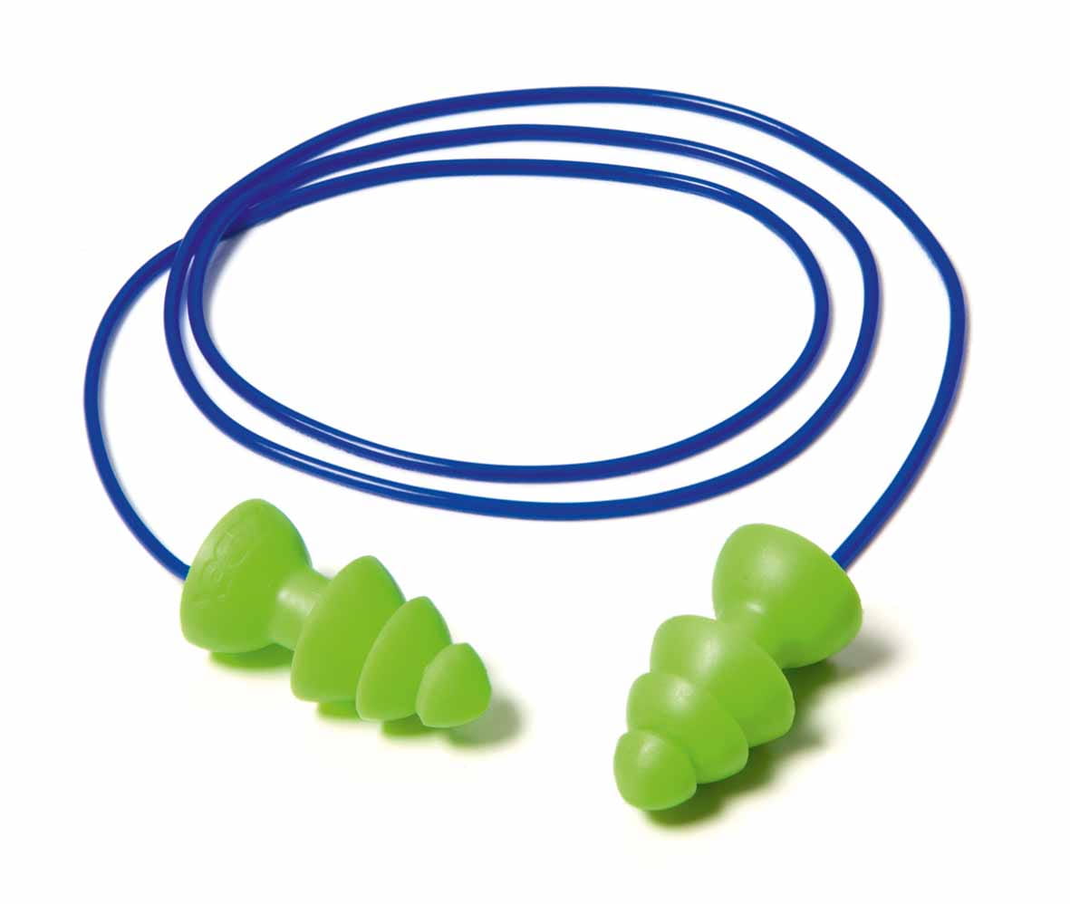 Wiederverwendbare Gehörschutzstöpsel Comets Cord, ein Paar im PocketPak SNR 25 dB (50 Stück)