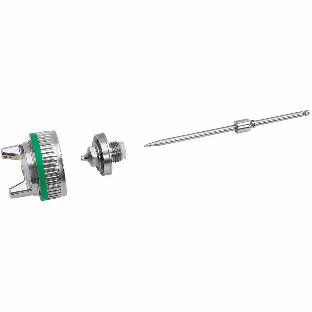 Set di ugelli SATAjet 4000 LAB HVLP 1,0, con schema di spruzzo e protocollo di collaudo