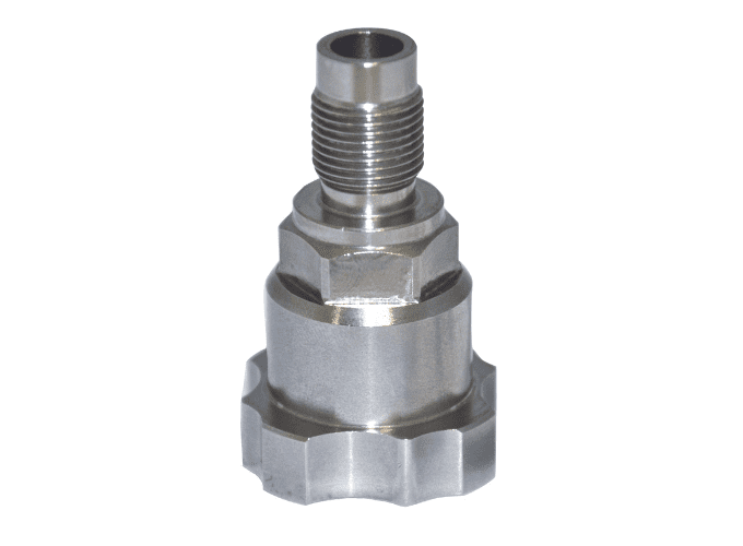 Edelstahladapter für Sagola DPC: Innengewinde 3/8" Ø x 18 NPS – präzise Adapterkomponente