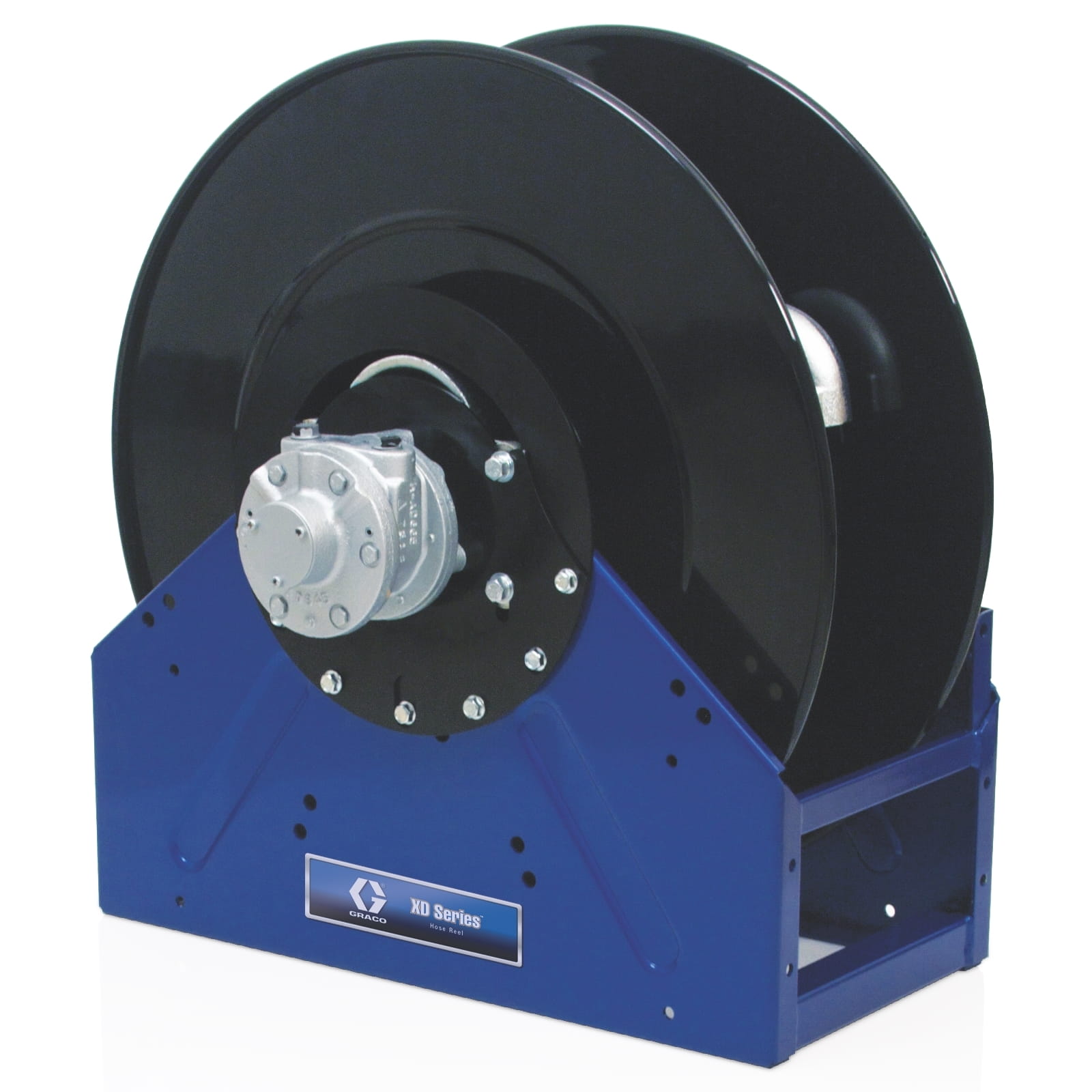 XD70™, air/water/diesel fuel, 25 mm (1") inlet/outlet, without accessories (25 mm x 30 m (1" x 100') capacity), NPT, 115 VAC electric motor, white