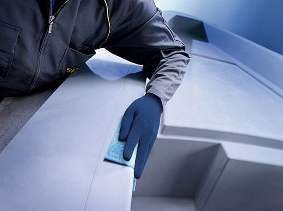 sia Abrasives 1950 siaspeed – siasoft Schleifrolle – 115 mm x 25 m – Perforierung: 125 mm – Typ: Feinstkorn – Körnung 1000