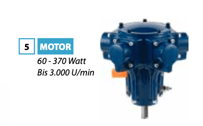 Motor neumático Prona Agitador M15 – 60 vatios – 2200 rpm