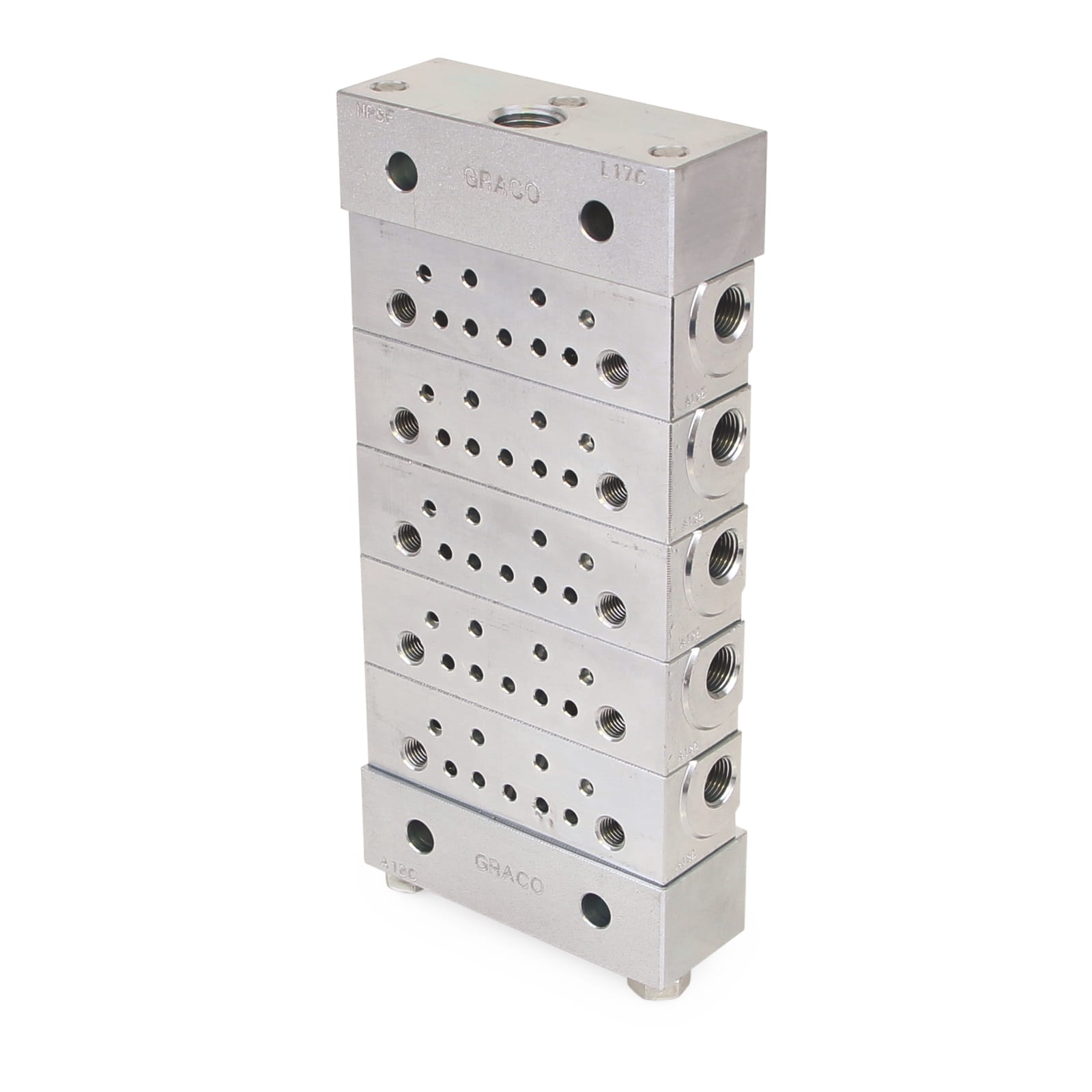 Trabon® MSP-Einleitungsverteiler - 5-teilige Grundplattenbaugruppen - NPSF