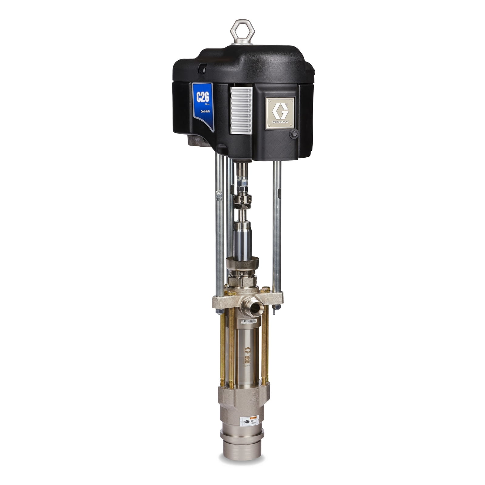 26:1 - 500 cm³ Dura-Flo-Pumpe mit NXT 6500-Luftmotor, Severe Duty, Edelstahlkonstruktion