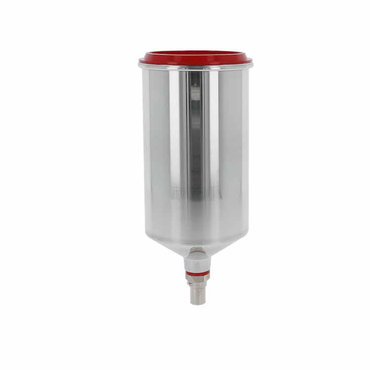 Tazza riutilizzabile in alluminio, 1,0 l con QCC senza filettatura fine [per SATAjet 5000 B, jet 4000 B, jet 3000 B, jet 2000, jet 1000 B, jet 100 B, jet RP]