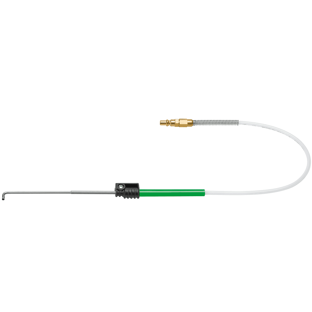 Sonda a gancio Venturi Ø 4 mm, con tubo guida flessibile, [tubo di spruzzatura Venturi, per applicazioni su cavità e superfici, attacco II]