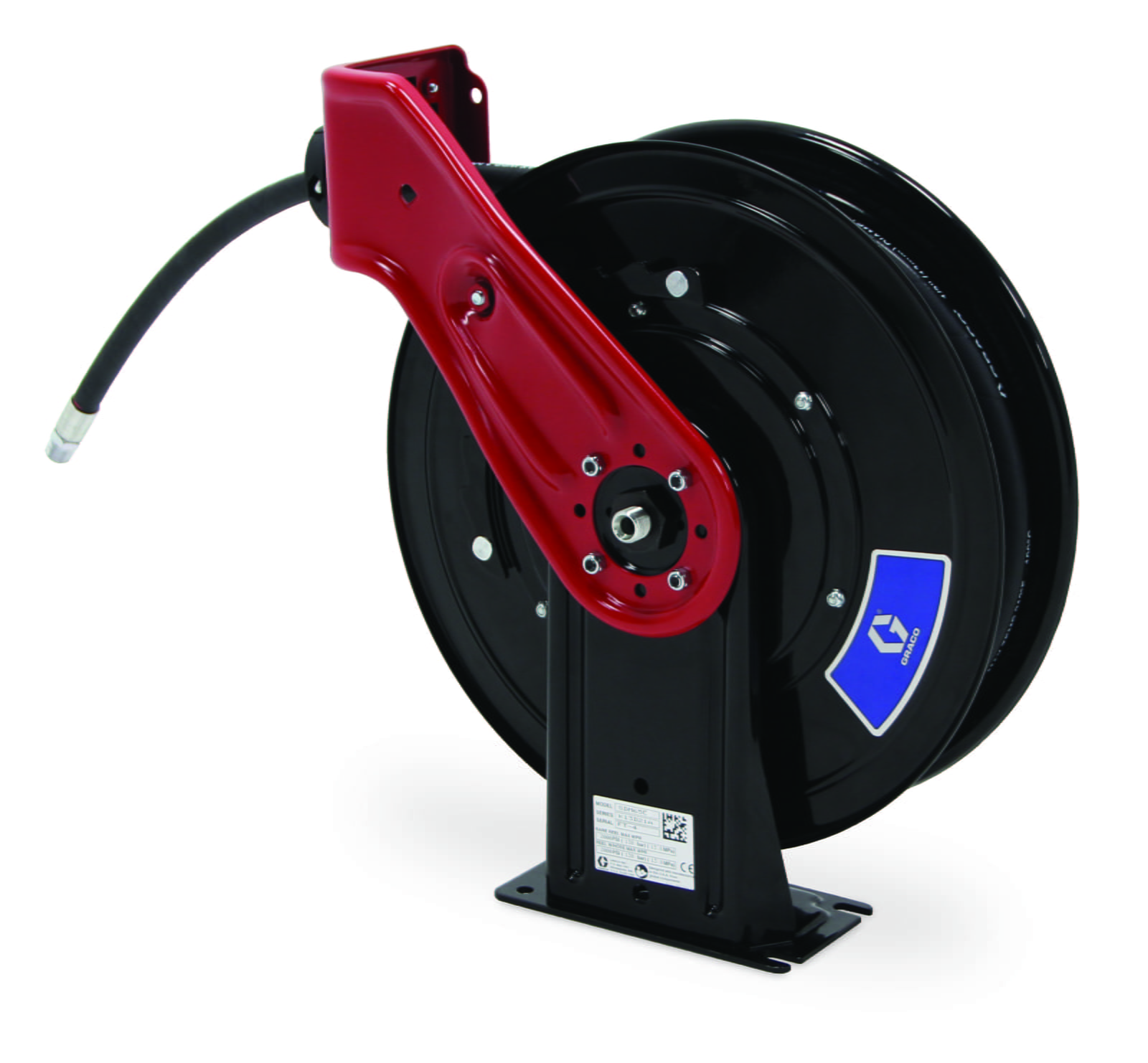 SDX™ 10, air/water/antifreeze/windscreen washer solution, 13 mm (1/2") inlet, 13 mm x 11 m (1/2" x 35 ft) hose, NPT, ceiling mount, red