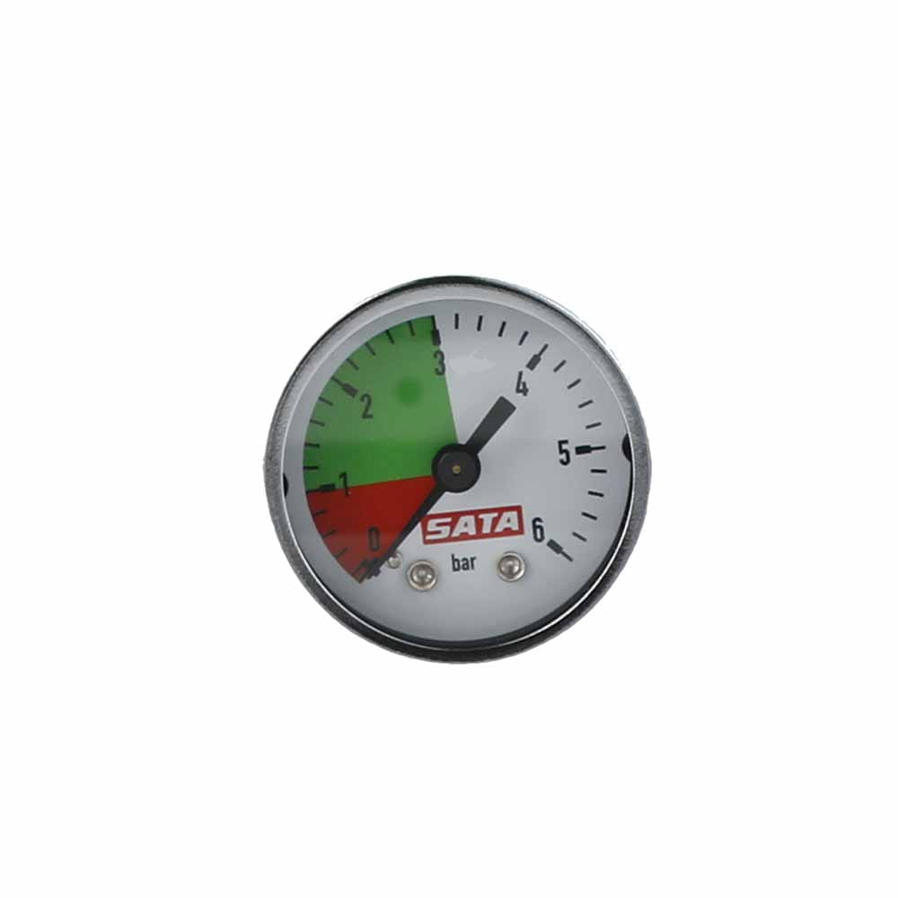 Manometer 0-6 bar, 40 mm, grüner Bereich 1-3 bar [für Adsorber SATA air star C]