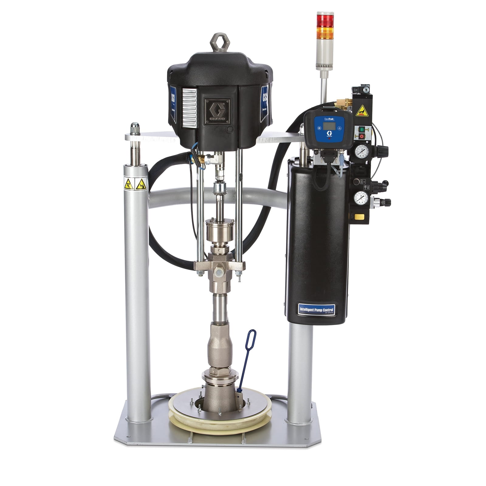 Zufuhrgerät, Check-Mate, 63:1, S/S, Severe Duty, 3" D60 Ram, Integrierte Luftsteuerung, 20L S/S-Flachplatte, PTFE-Einzelabstreifer