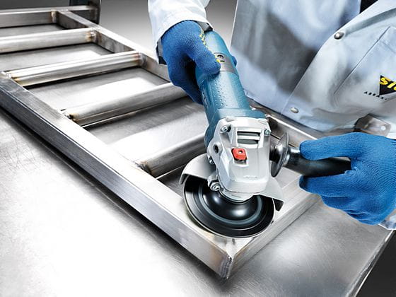 sia Abrasives 4961 sialoX – Fiberschleifscheibe – Ø 115 mm, Sternloch: 22 mm – Körnung 80