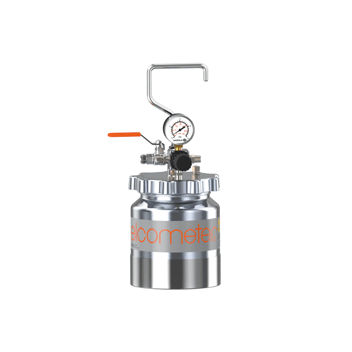 Elcometer P2-5T-Druckbehälter - 2.5L (84.5 FL OZ) mit Sagola X 4100 XT01B Luftkappe & 1.40mm Düse&Nadel