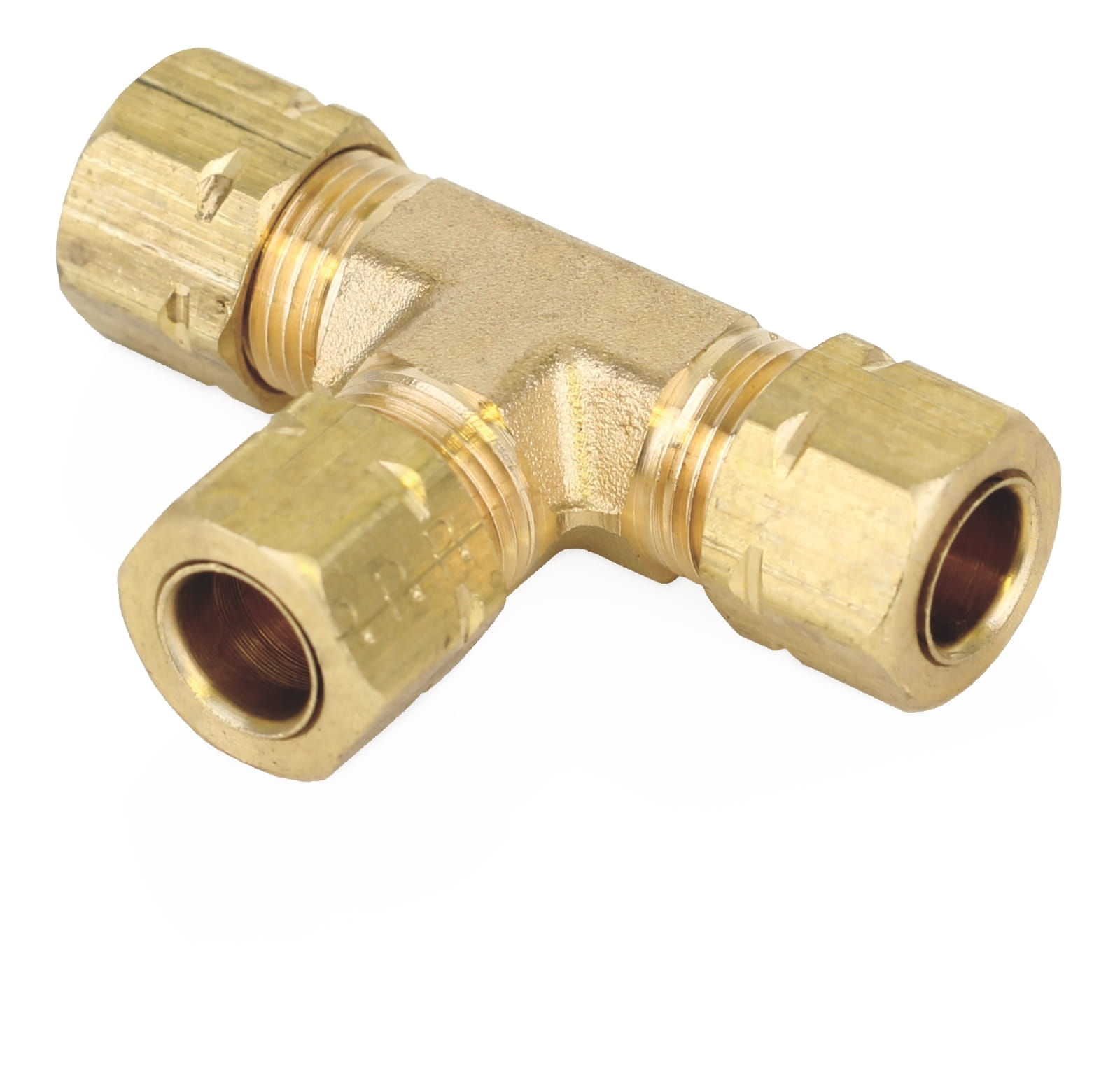 T de conexión, tubo de 7,94 mm (5/16"), latón