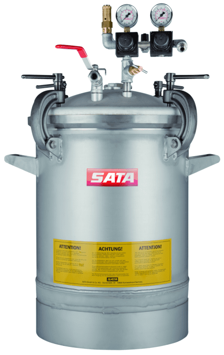 _SATA SATA FDG 48N, Edelstahlausführung, Einfachdruckminderer, Elektrorührwerk (Elektromotoren sind zertifiziert nach 94/9/EG (ATEX) II 2G EEx e II T1, T2, T3 und T4), max. Betriebsüberdruck 4,0 bar, Fluidgruppe 2 (Bitte beachten Sie die Hinweise in der Betrieb