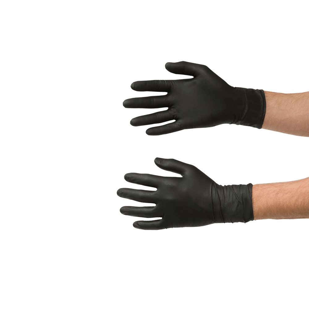 Einweg Nitril Handschuhe Schwarz Größe L 400 Stück