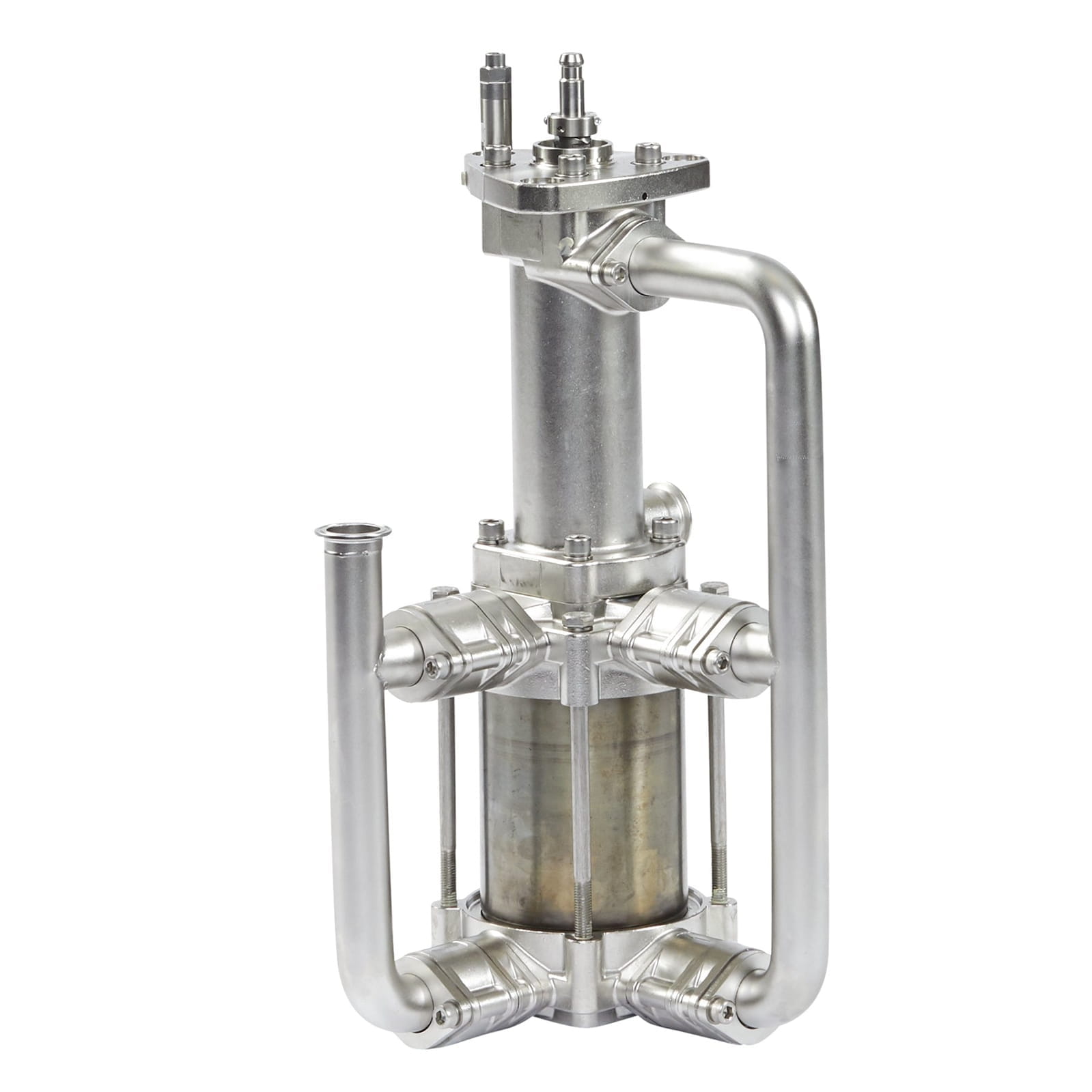 Uszczelniona pompa dolna 4-kulowa Plus, 400 cm³, chromowany cylinder