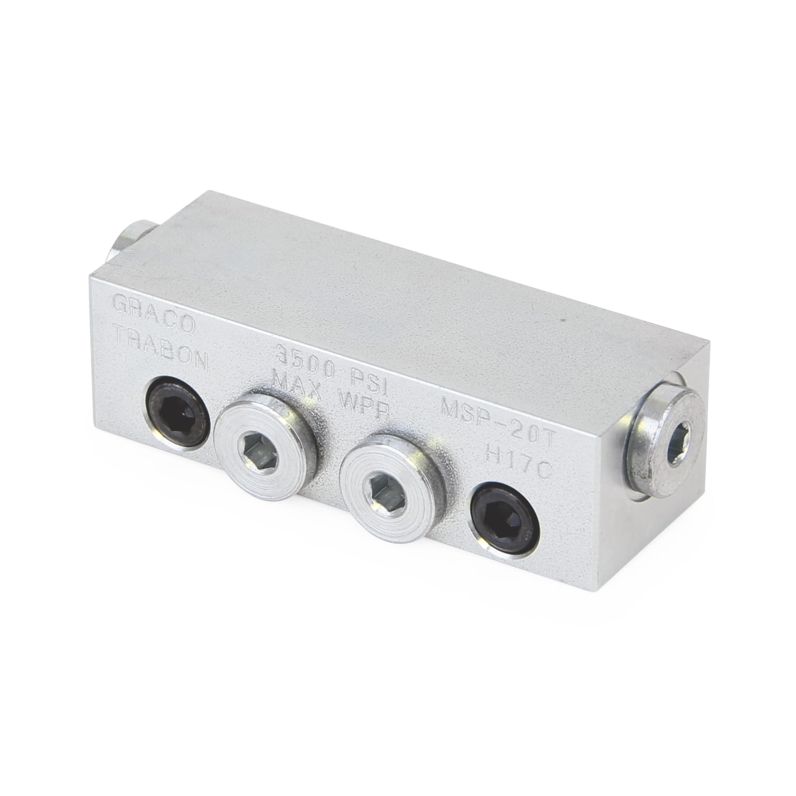 Modulares Trabon® MSP-Verteilerventil aus Edelstahl - MSP-10S-SS - 0,33 cm³ (0,020 in³)