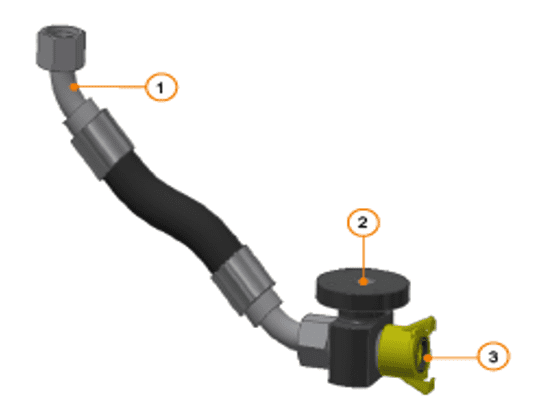 Elcometer#2 1.5" Mischer-T-Stück für Elcometer GV & AGV; BSP-Gewinde
